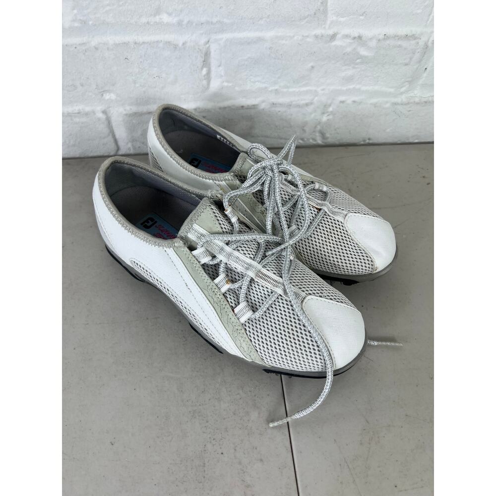 FootJoy FJ Summer Series 98854 Women's White Cloud Golf Shoes Soft Spikes Size 5